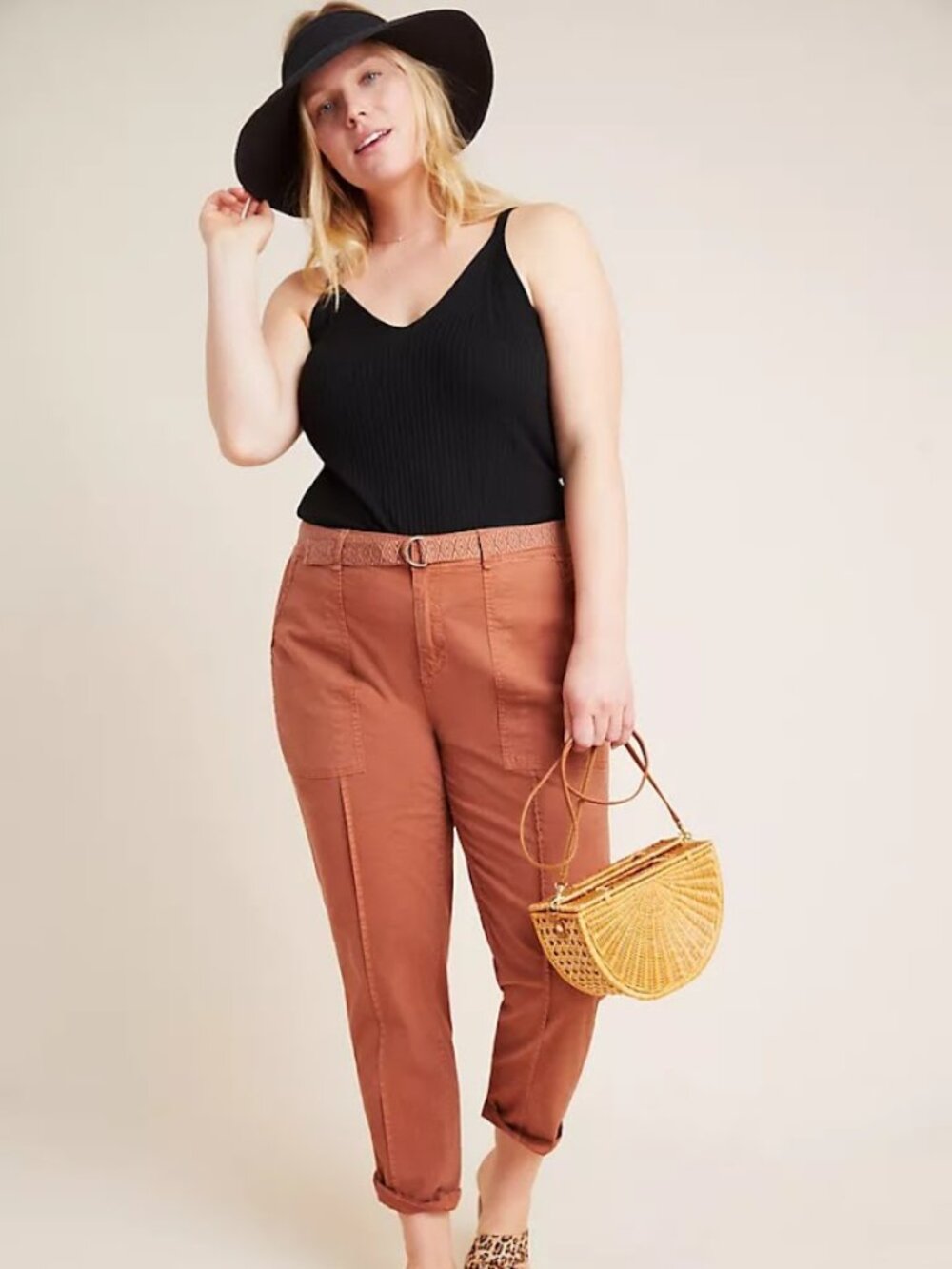 Anthropologie Pilcro "The Wanderer" Utility Pants – Rust/Terracotta, Size 27 - Picture 2 of 11